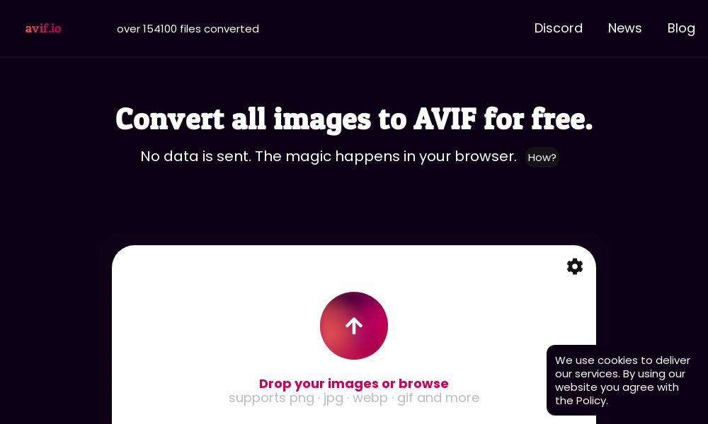 Screenshot of avif.io
