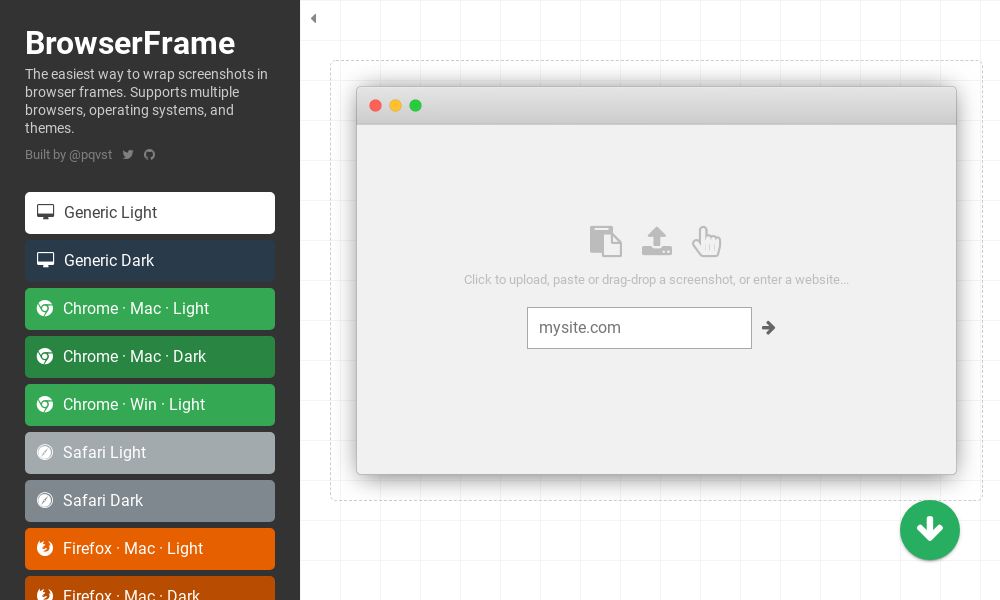 Screenshot of BrowserFrame