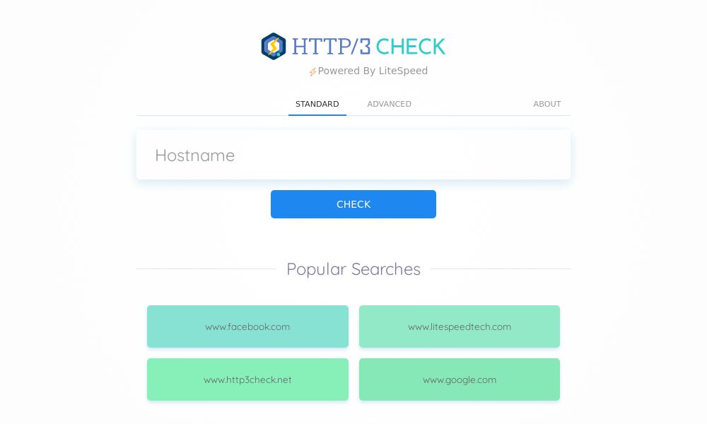 Screenshot of HTTP/3 Check