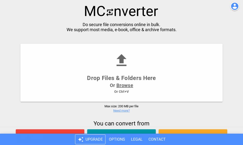 Screenshot of MConverter