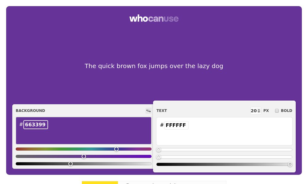 Screenshot of WhoCanUse